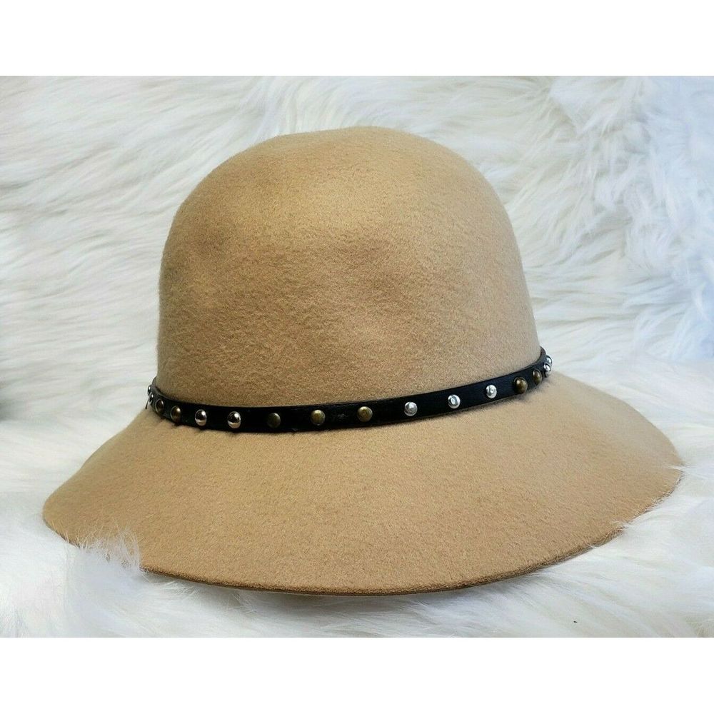MAGID HATS Felt Cloche Downturn Brim Studded